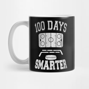 100 Days Smarter Hockey Sports 100Th Day Of School Teacher Mug